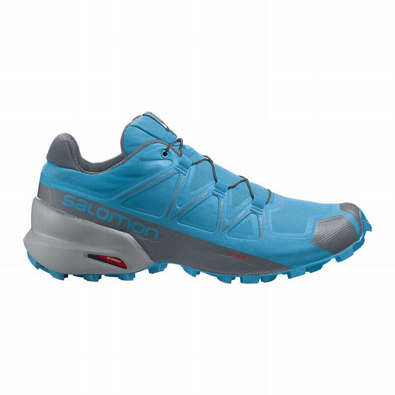 Zapatillas Trail Running Salomon Hombre Azules - Salomon Argentina SPEEDCROSS 5 ,421590-GMQ